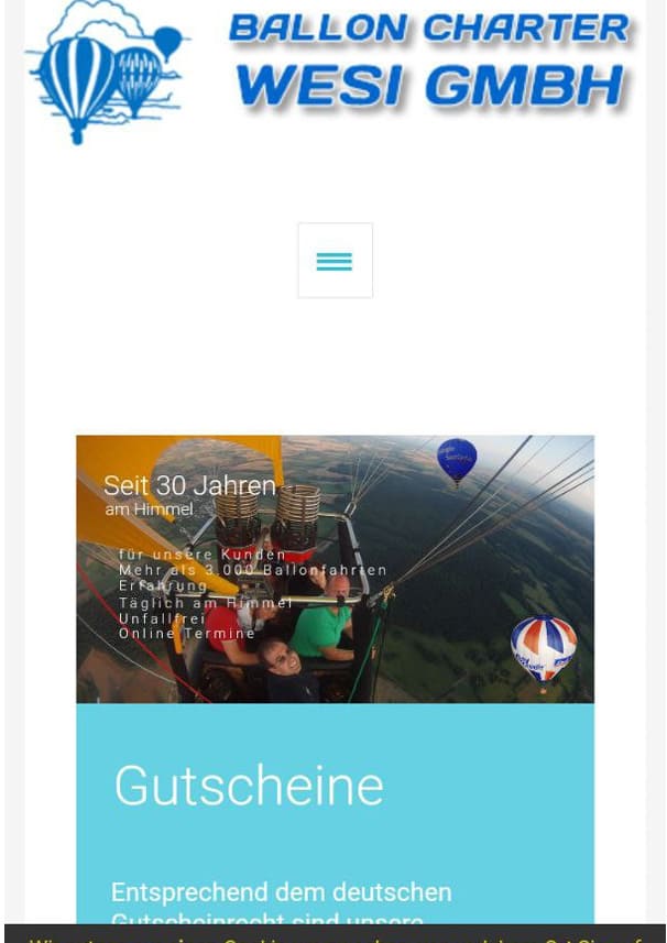 marketing ejemplo 3 Wesi Ballonfahrten